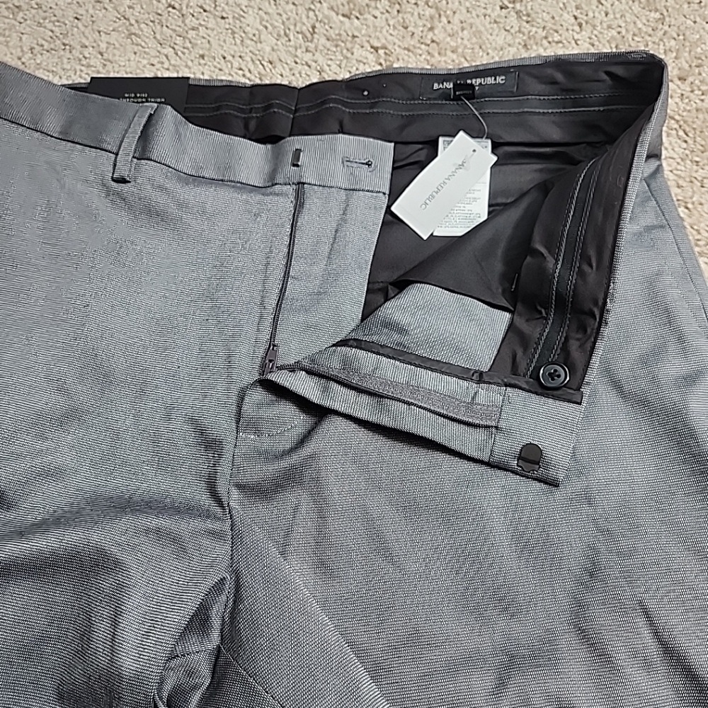 Banana Republic Slim Fit Mid Rise Slim Through Thigh Slim Leg Opening  Mens... - Picture 10 of 12